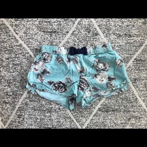 Aerie Blue Floral Pajama Shorts